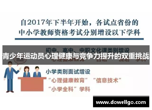 青少年运动员心理健康与竞争力提升的双重挑战